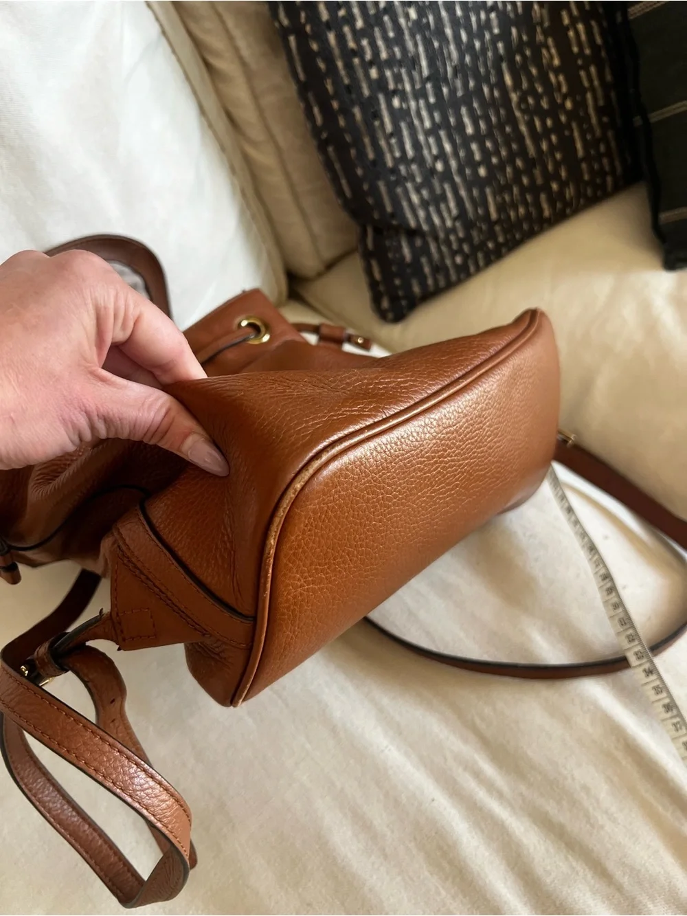 Michael Kors Brown Leather Backpack